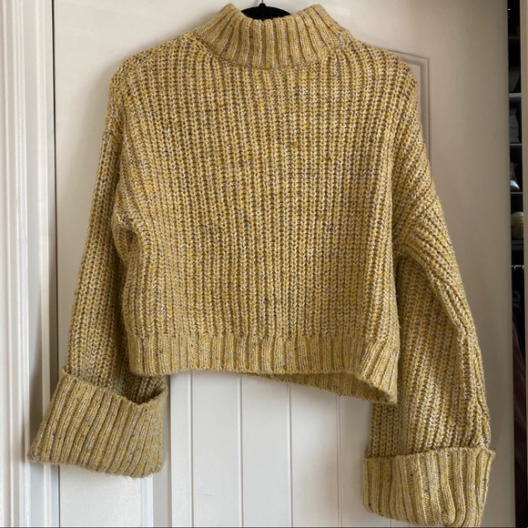 Topshop Sweaters - Topshop chunky yellow sweater size 4 - 6 small